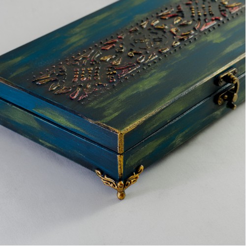 Aztek ve Kabile Motifli Takı Kutusu