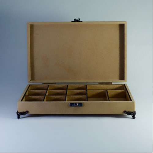 Ham Ahşap Bölmeli Kutu