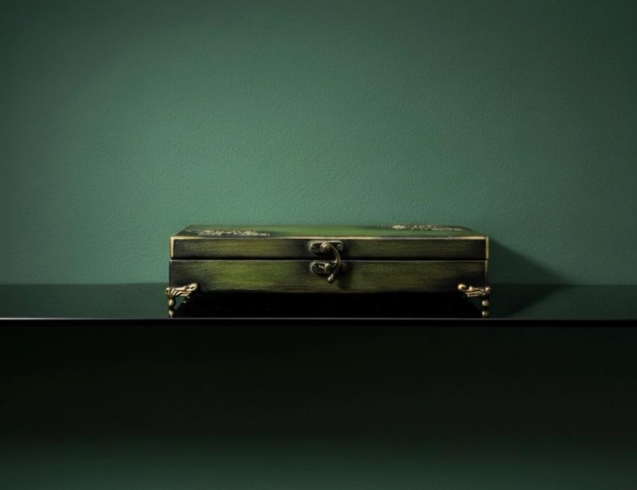 Altın Dokulu Zarif Takı Kutusu